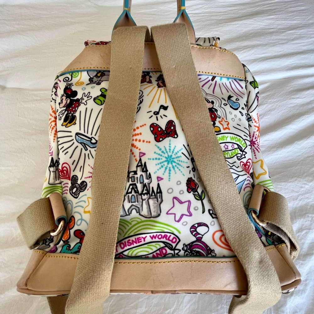 Disney Dooney & Bourke Sketch Backpack *Castle* - Picture 3 of 15